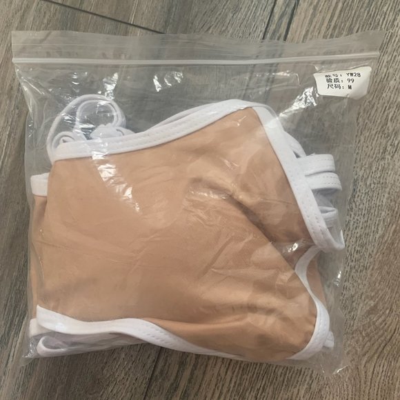 NEW KHAKI PADDED BRA BIKINI SWIMSUIT MEDIUM - Picture 8 of 11